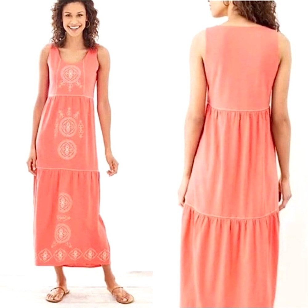 J. Jill Coral Maxi Dress